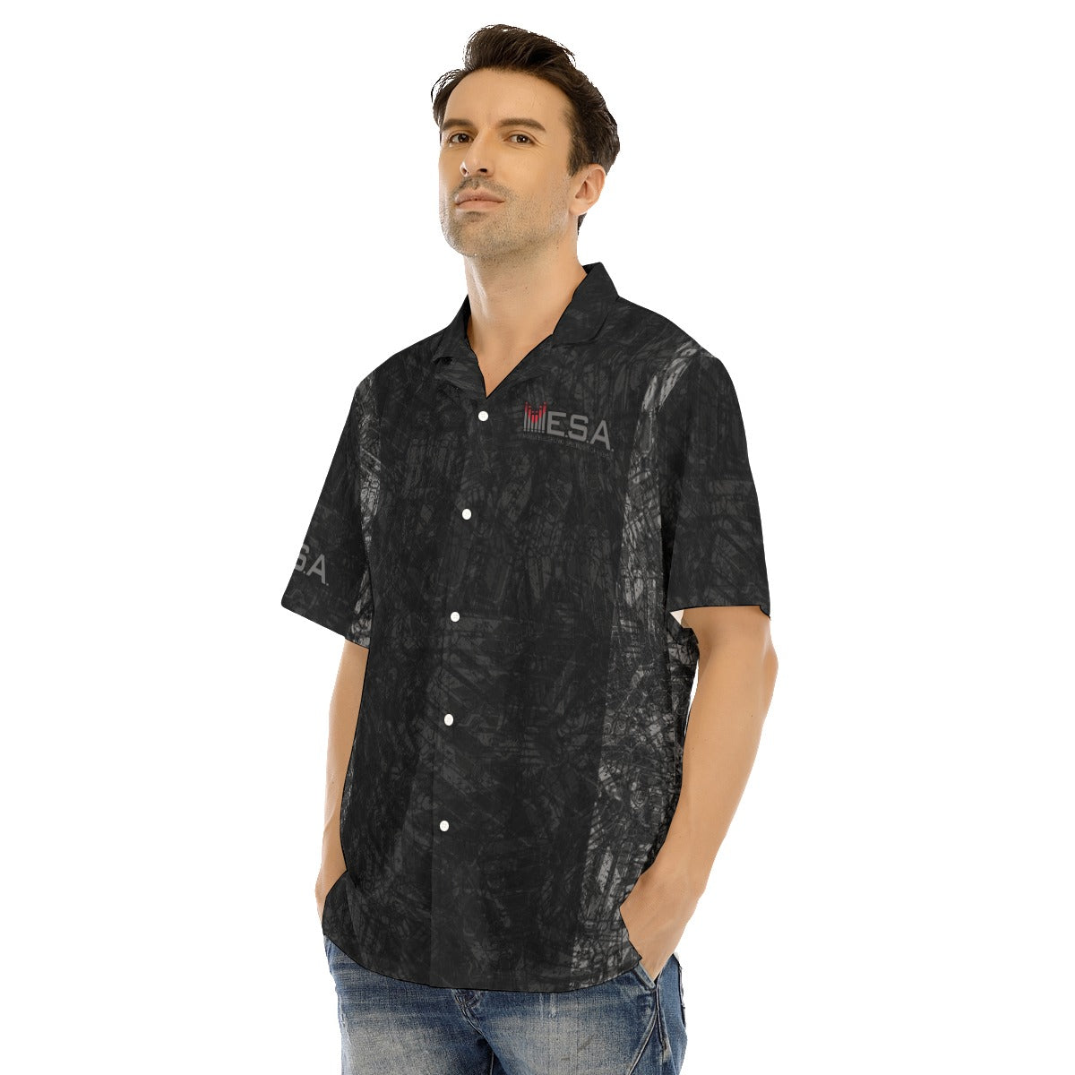 MESA-All-Over Print Men's Hawaiian Shirt