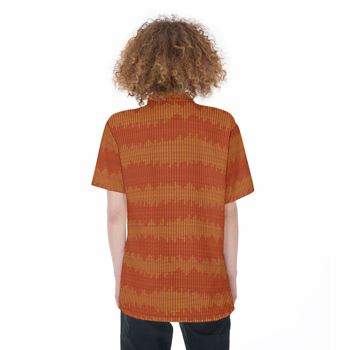 Santa Fe-All-Over Print Women's Short Sleeve Shirt With Pocket