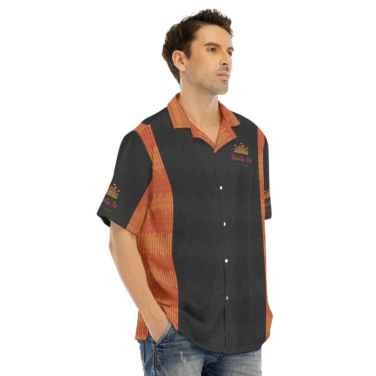 Santa Fe-All-Over Print Men's Hawaiian Shirt