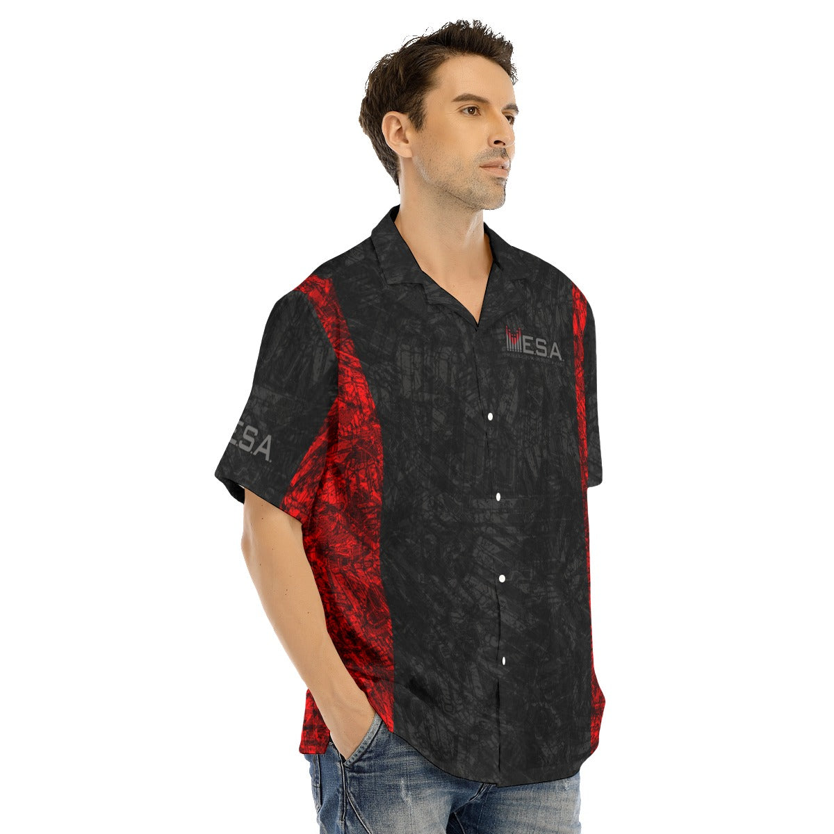 MESA-All-Over Print Men's Hawaiian Shirt