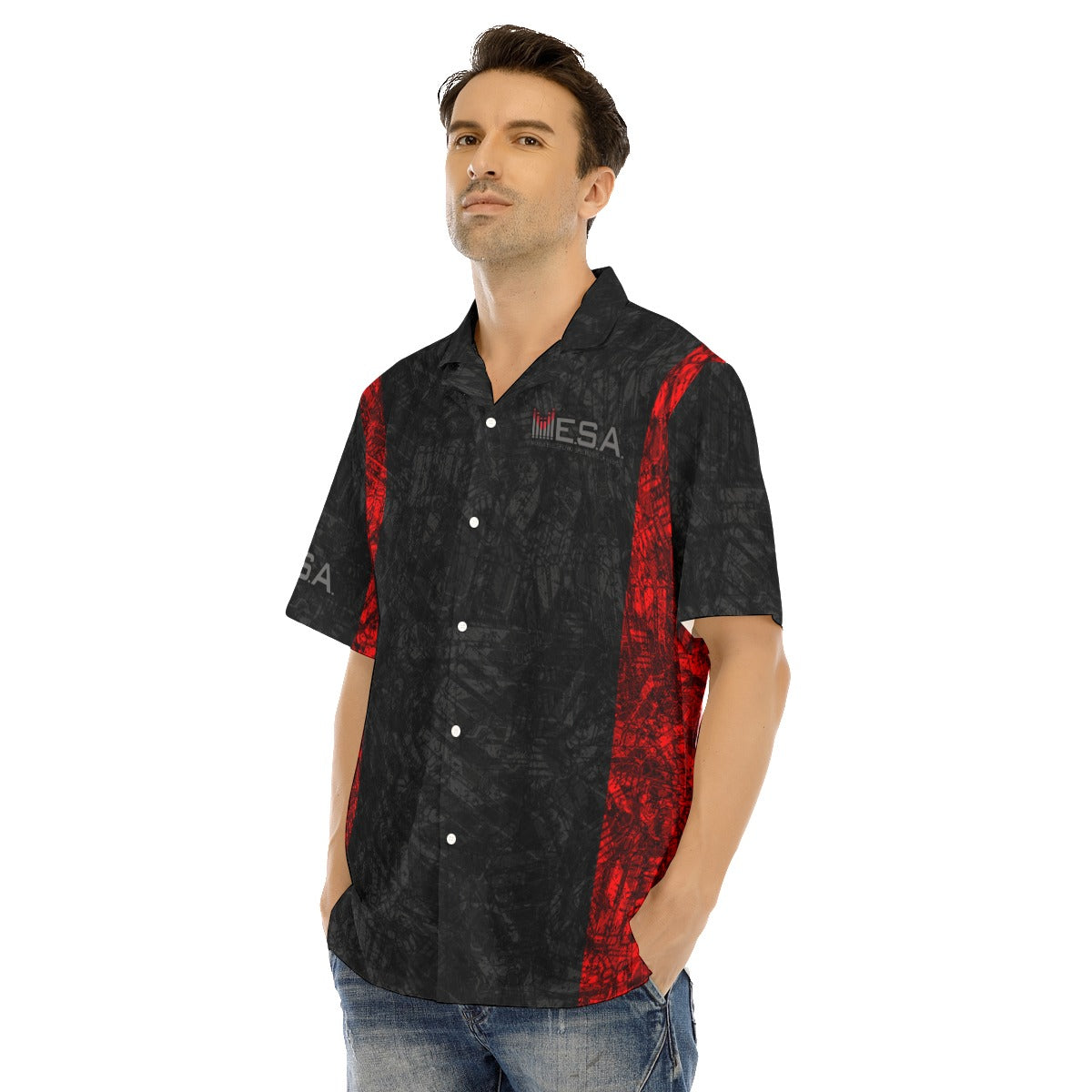 MESA-All-Over Print Men's Hawaiian Shirt