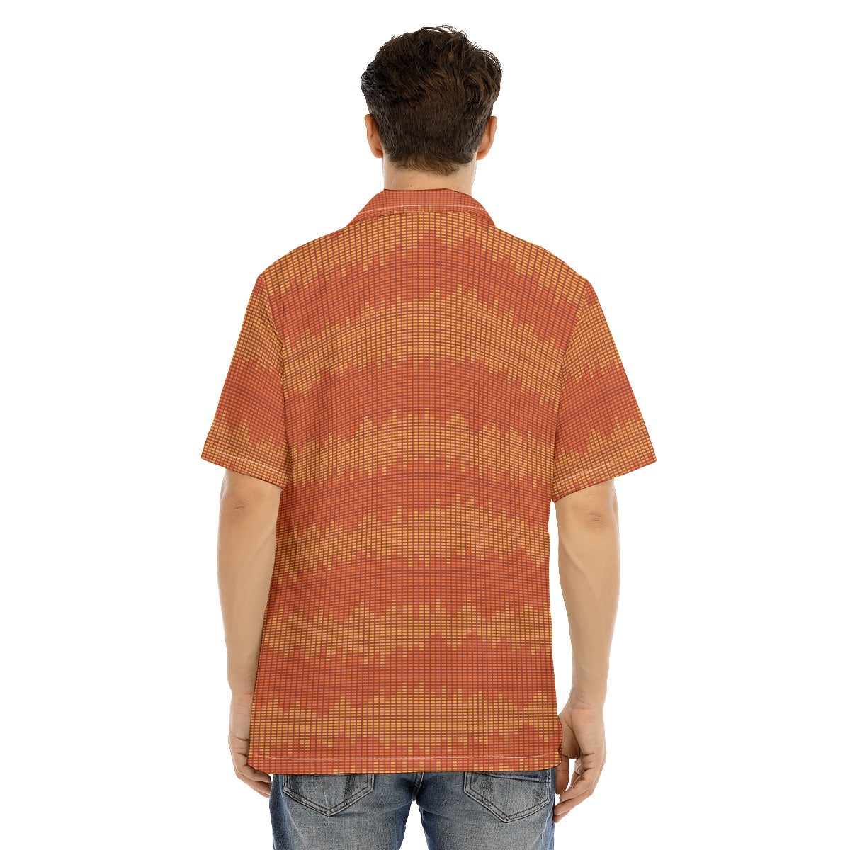 Santa Fe-All-Over Print Men's Hawaiian Shirt