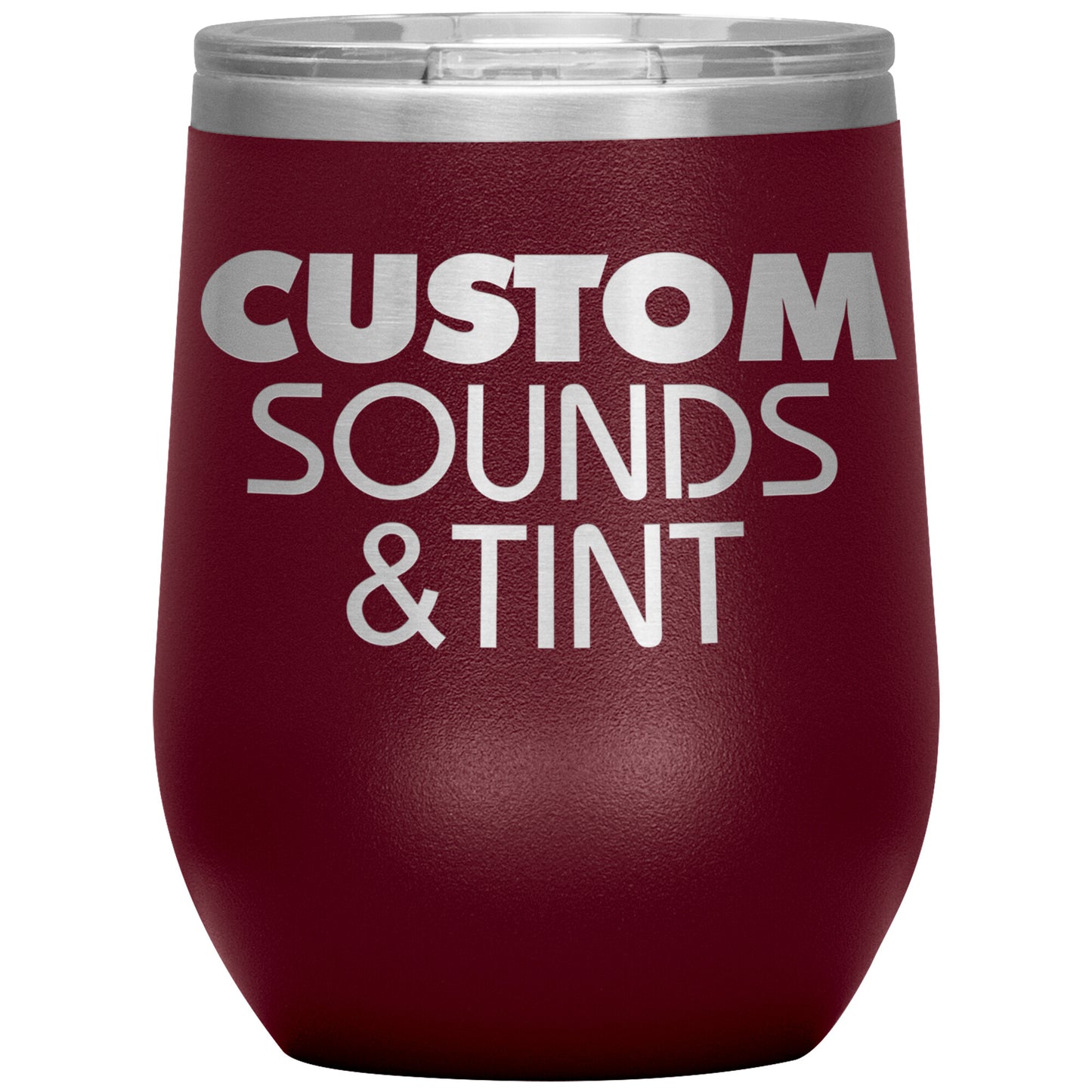 Custom Sounds & Tint-12oz Wine Insulated Tumbler