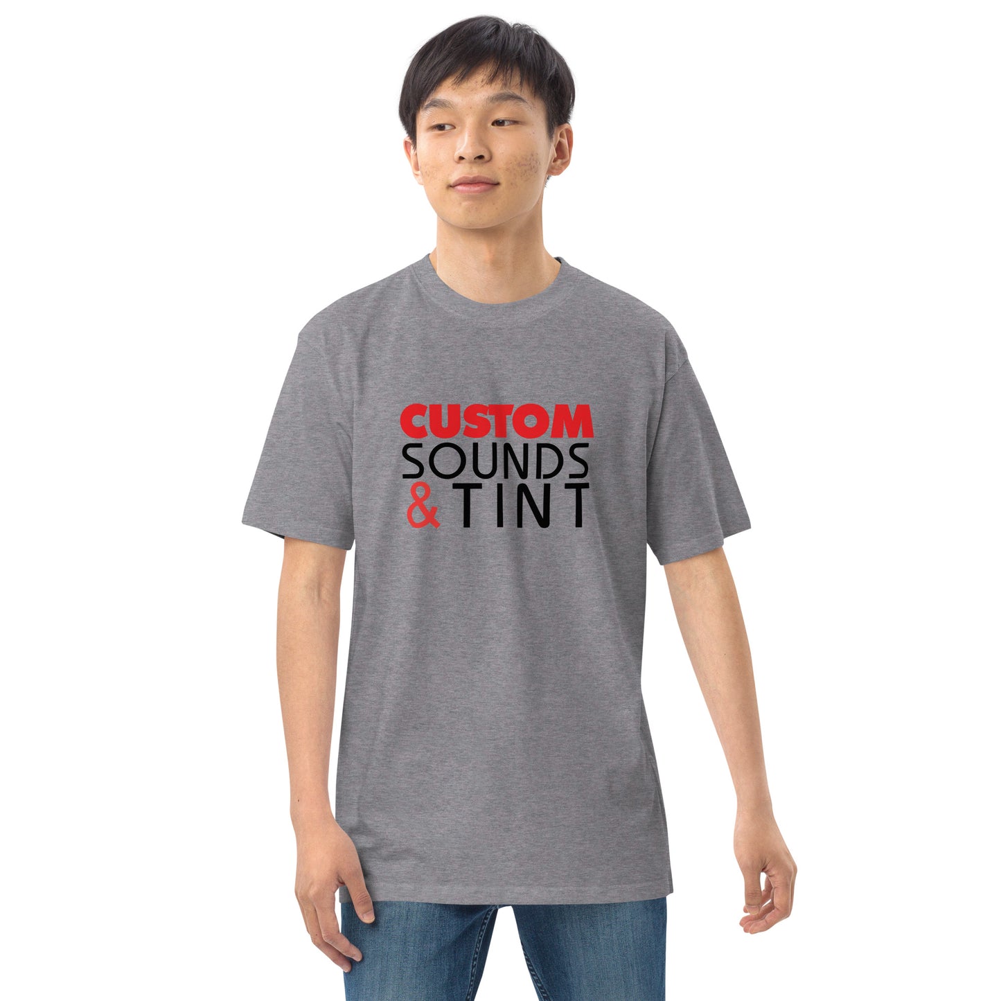 Custom Sounds & Tint-Men’s premium heavyweight tee