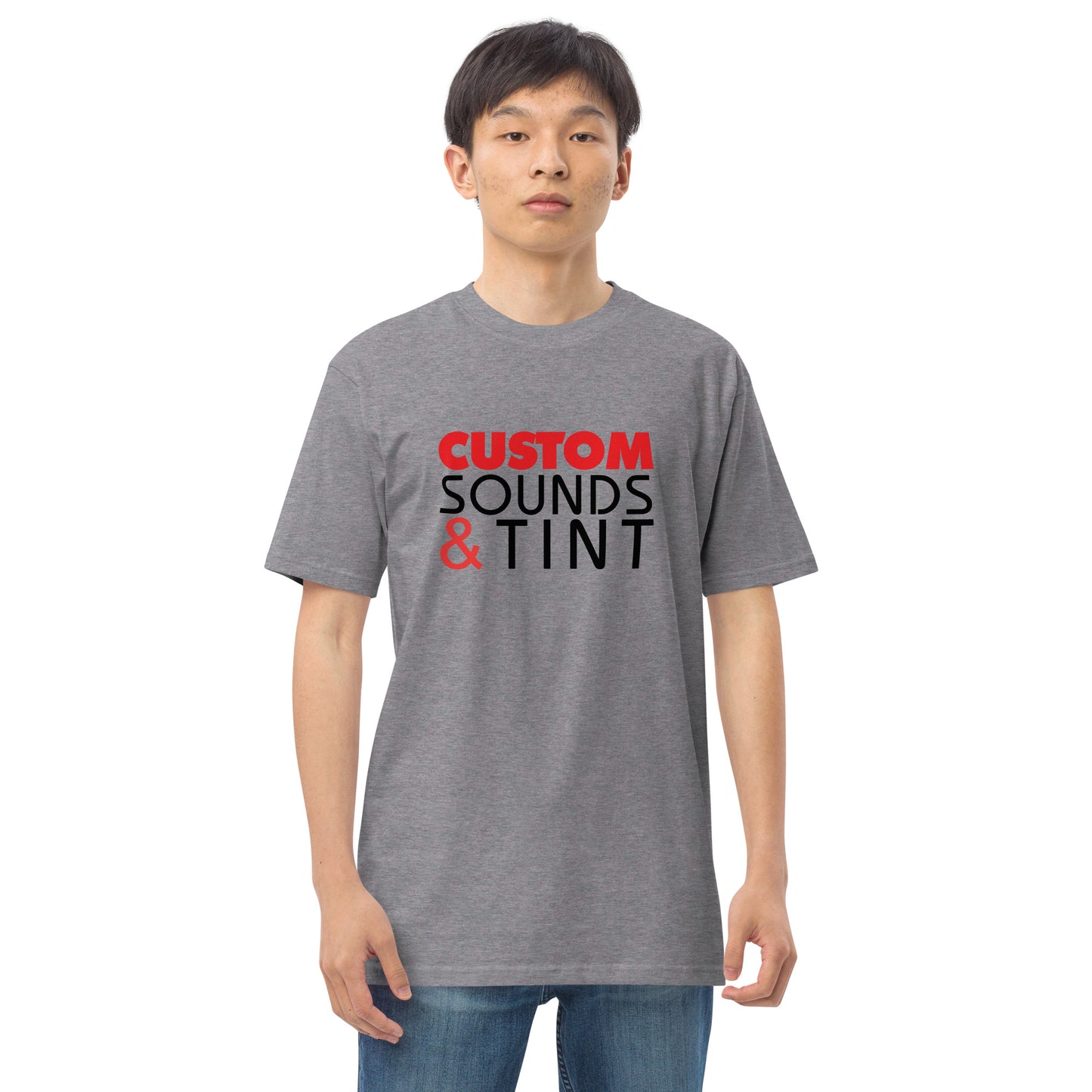 Custom Sounds & Tint-Men’s premium heavyweight tee