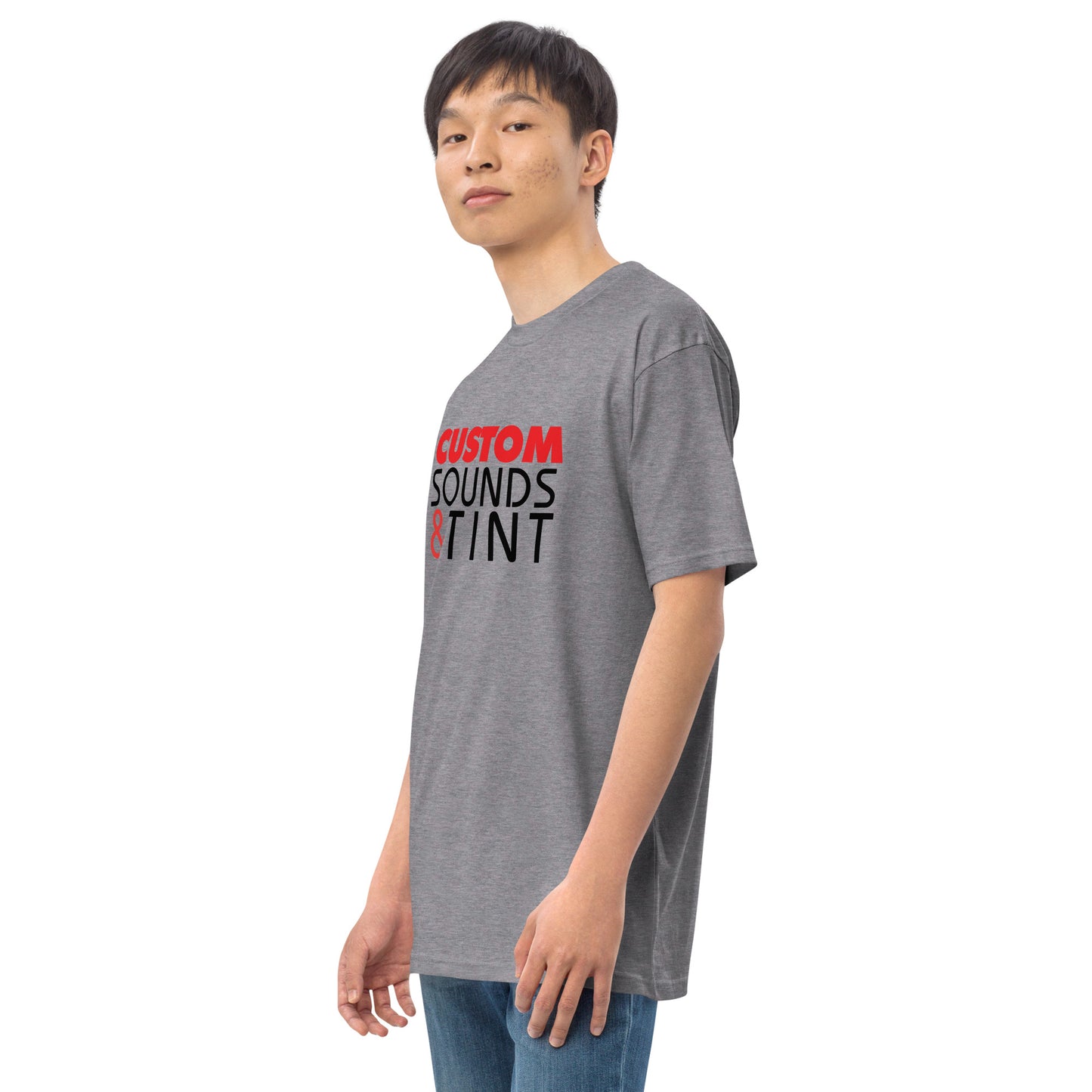 Custom Sounds & Tint-Men’s premium heavyweight tee