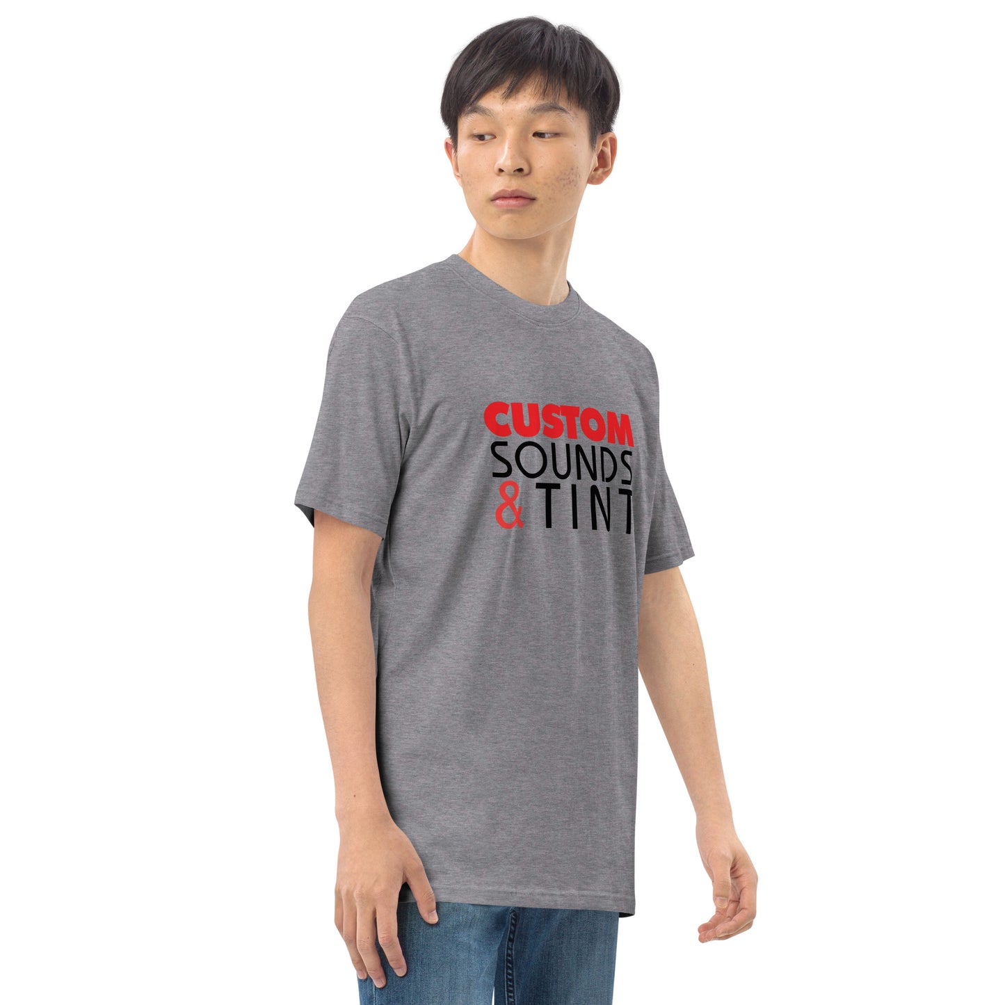 Custom Sounds & Tint-Men’s premium heavyweight tee