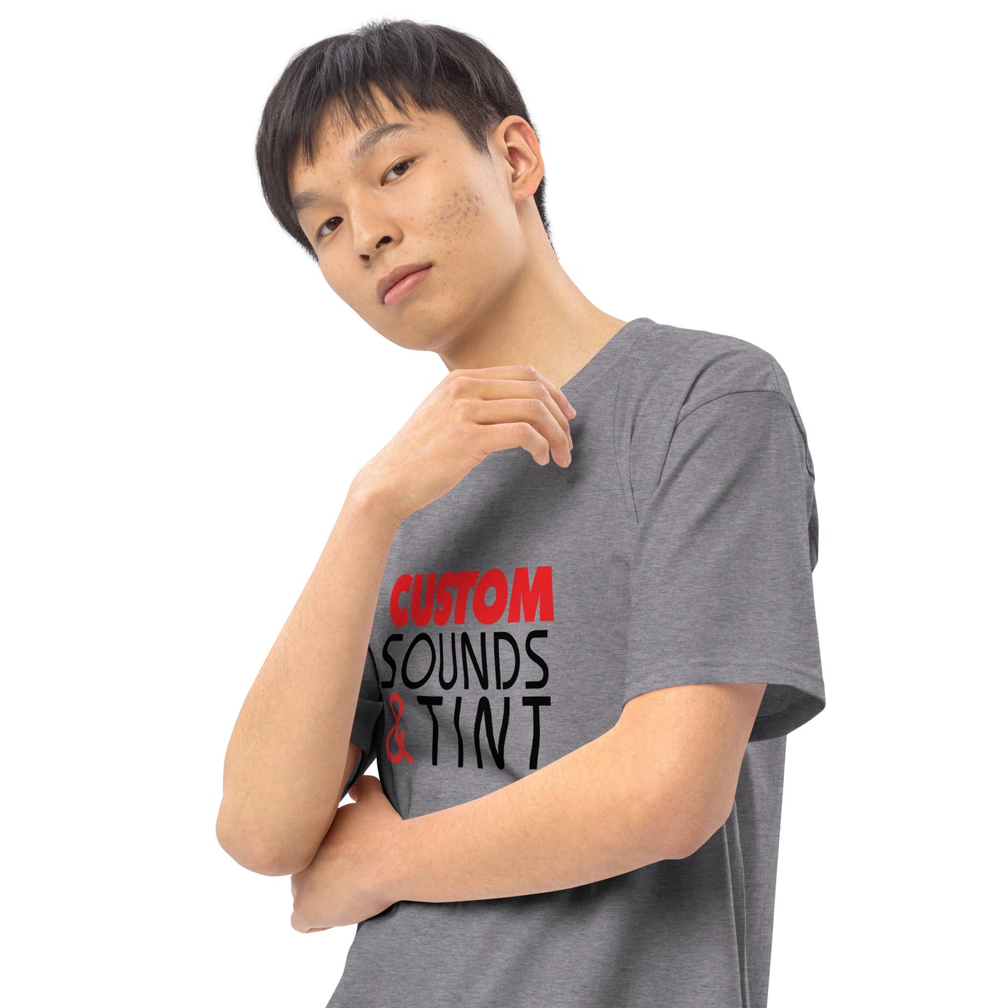 Custom Sounds & Tint-Men’s premium heavyweight tee