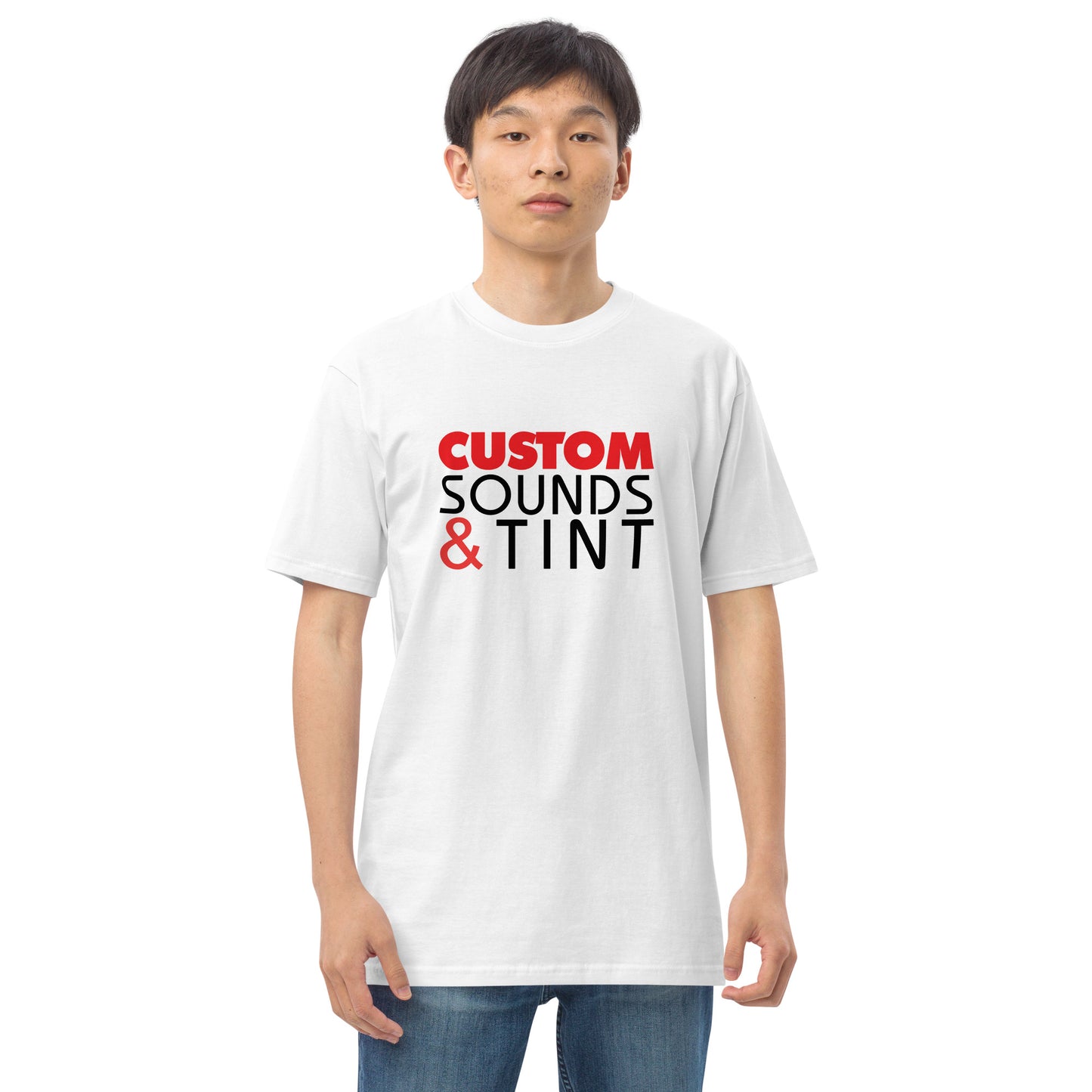 Custom Sounds & Tint-Men’s premium heavyweight tee