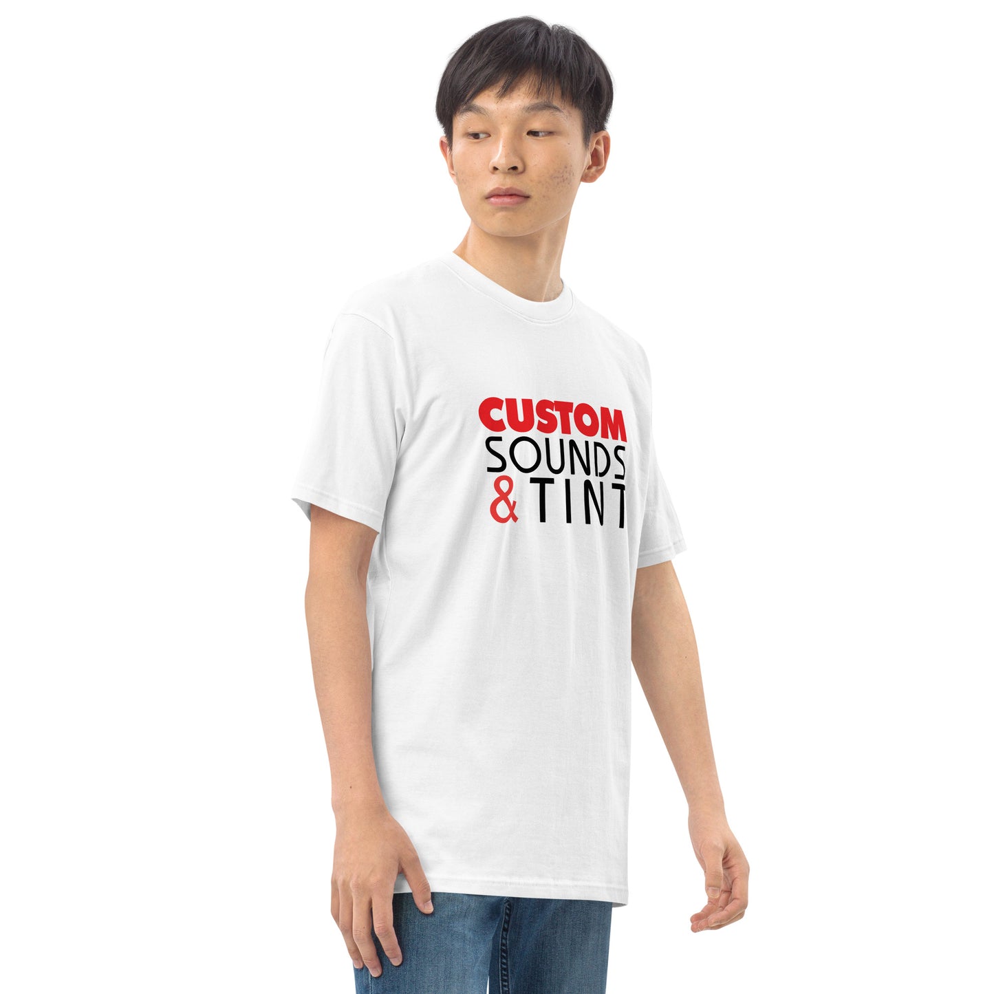 Custom Sounds & Tint-Men’s premium heavyweight tee