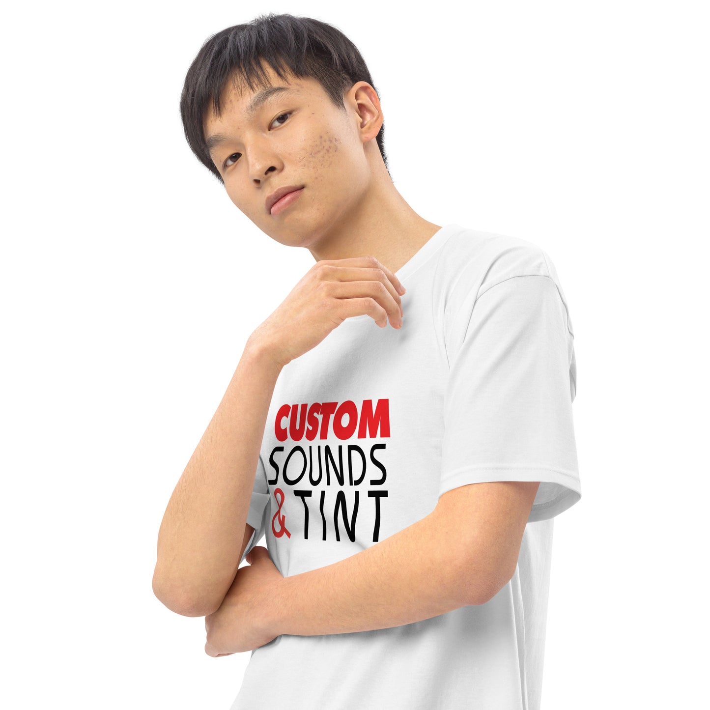 Custom Sounds & Tint-Men’s premium heavyweight tee