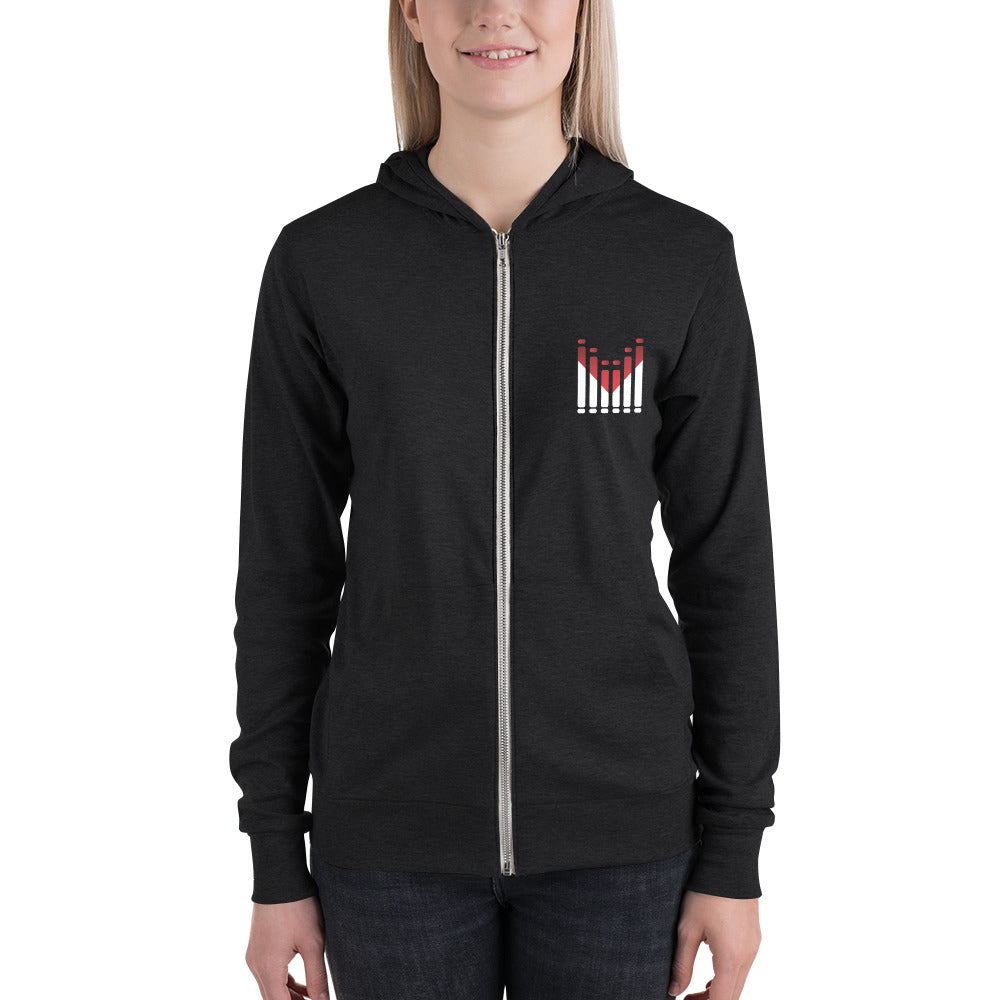 MESA-Unisex zip hoodie