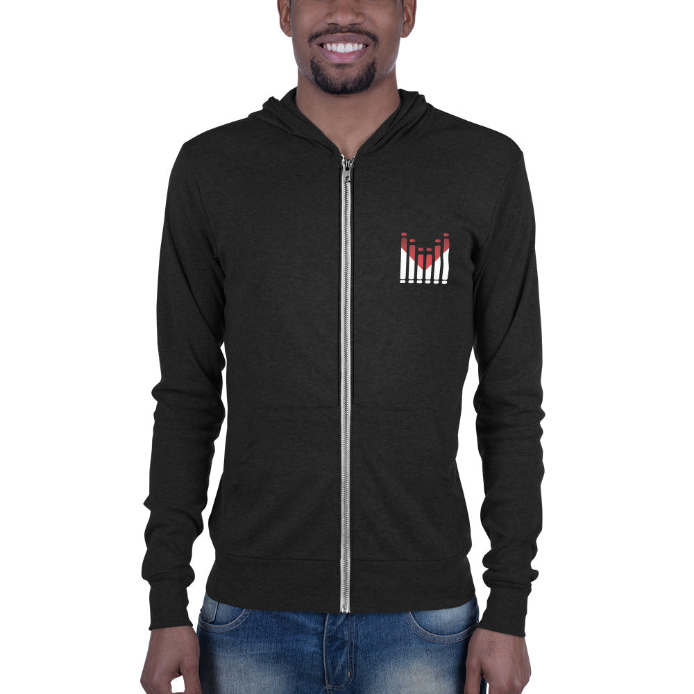 MESA-Unisex zip hoodie