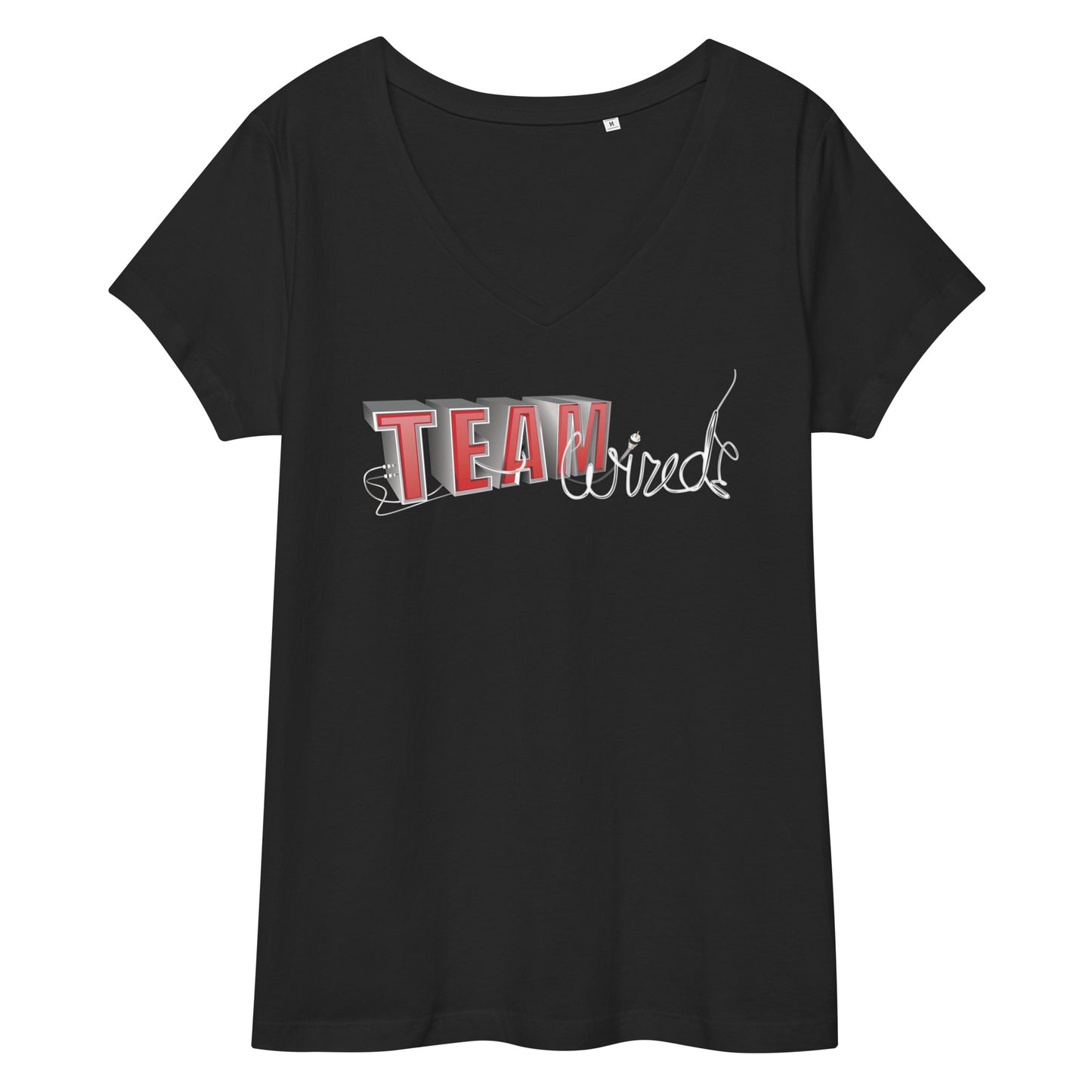 Team Wired-Women’s fitted v-neck t-shirt