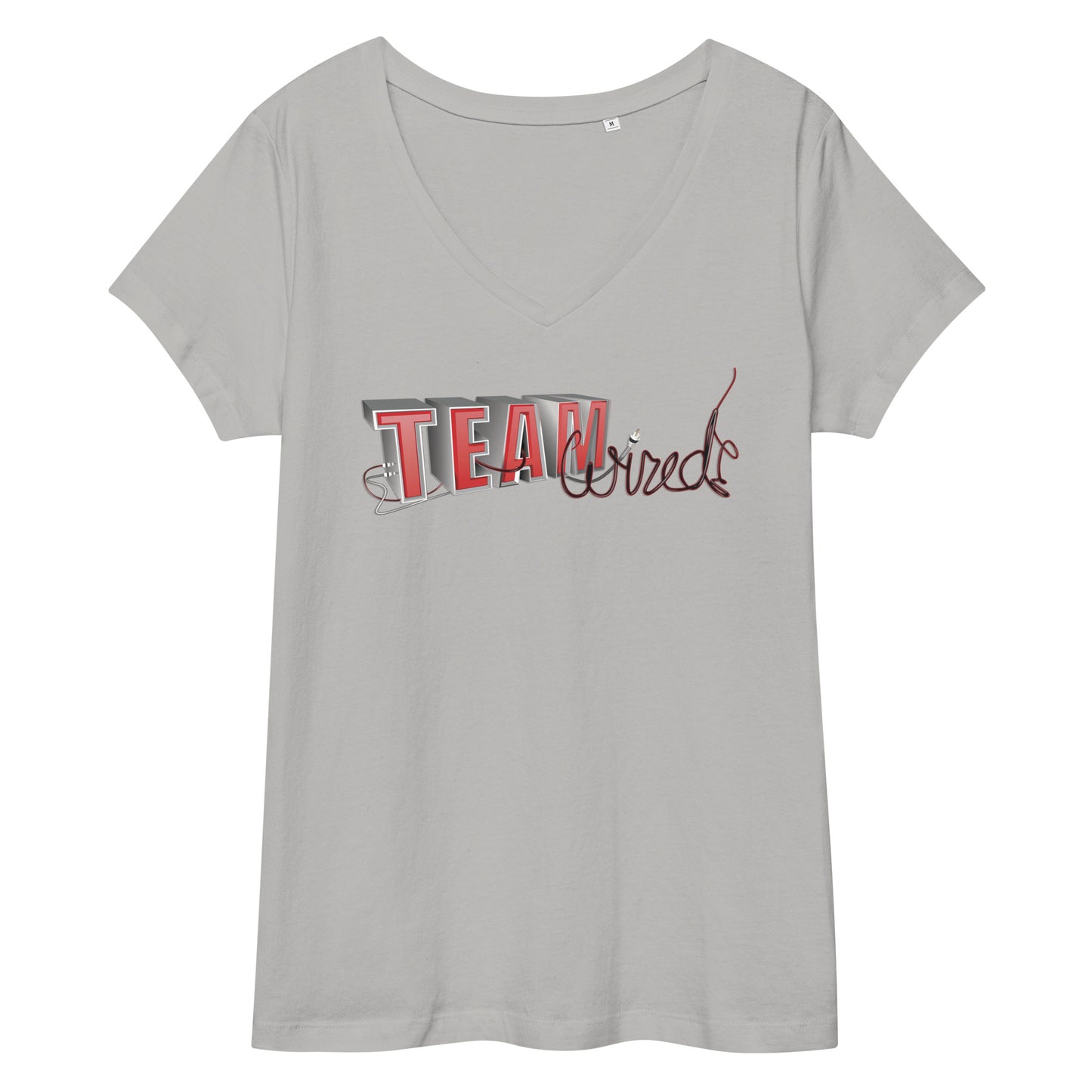 Team Wired-Women’s fitted v-neck t-shirt