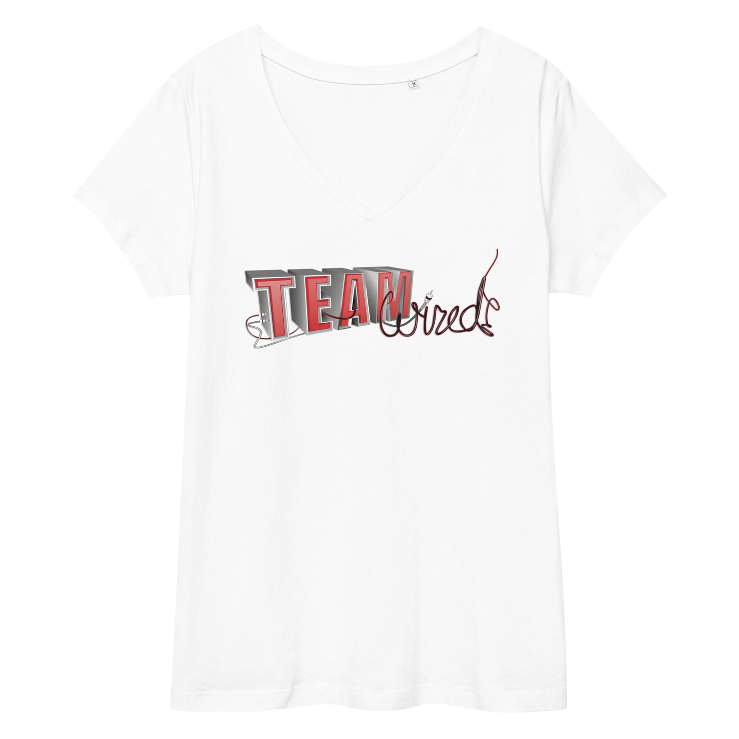 Team Wired-Women’s fitted v-neck t-shirt