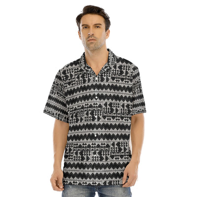 MESA-Hawaiian Shirt With Button Closure