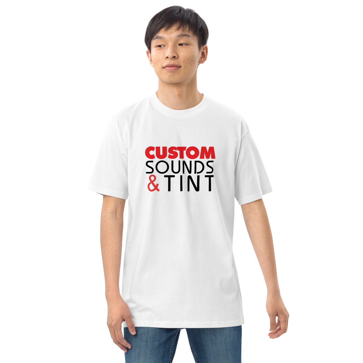 Custom Sounds & Tint-Men’s premium heavyweight tee