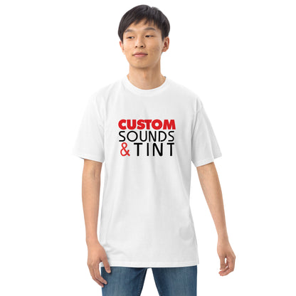 Custom Sounds & Tint-Men’s premium heavyweight tee