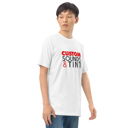 Custom Sounds & Tint-Men’s premium heavyweight tee