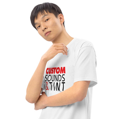 Custom Sounds & Tint-Men’s premium heavyweight tee