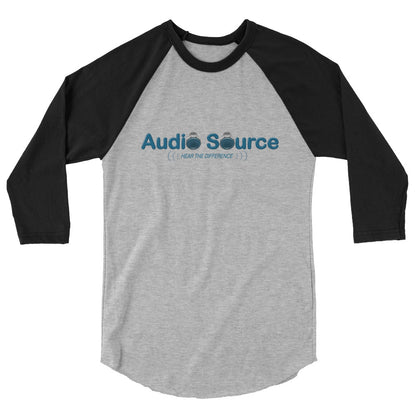 Audio Source-3/4 sleeve raglan shirt