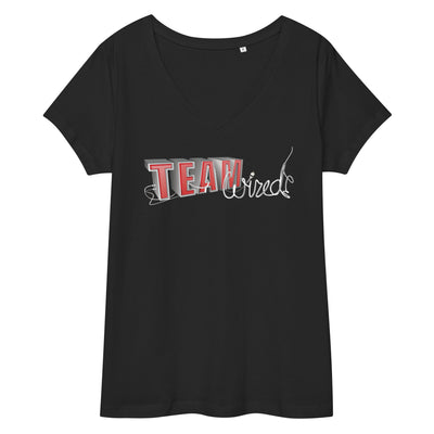 Team Wired-Women’s fitted v-neck t-shirt