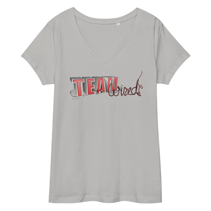 Team Wired-Women’s fitted v-neck t-shirt