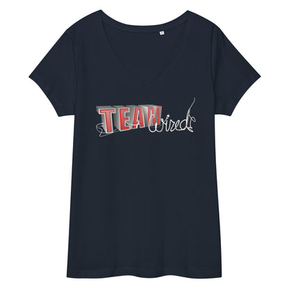 Team Wired-Women’s fitted v-neck t-shirt